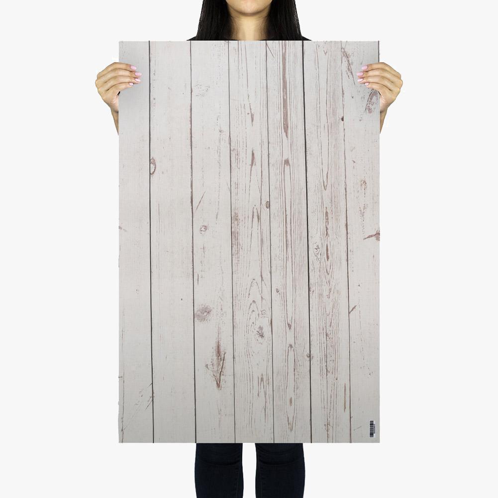 Flat Lay Instagram Backdrop - 'Byron Bay' White Wash Wooden (56cm x 87cm)