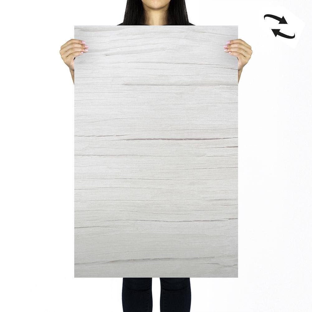 Flat Lay Instagram Backdrop - 'Byron Bay' White Wash Wooden (56cm x 87cm)