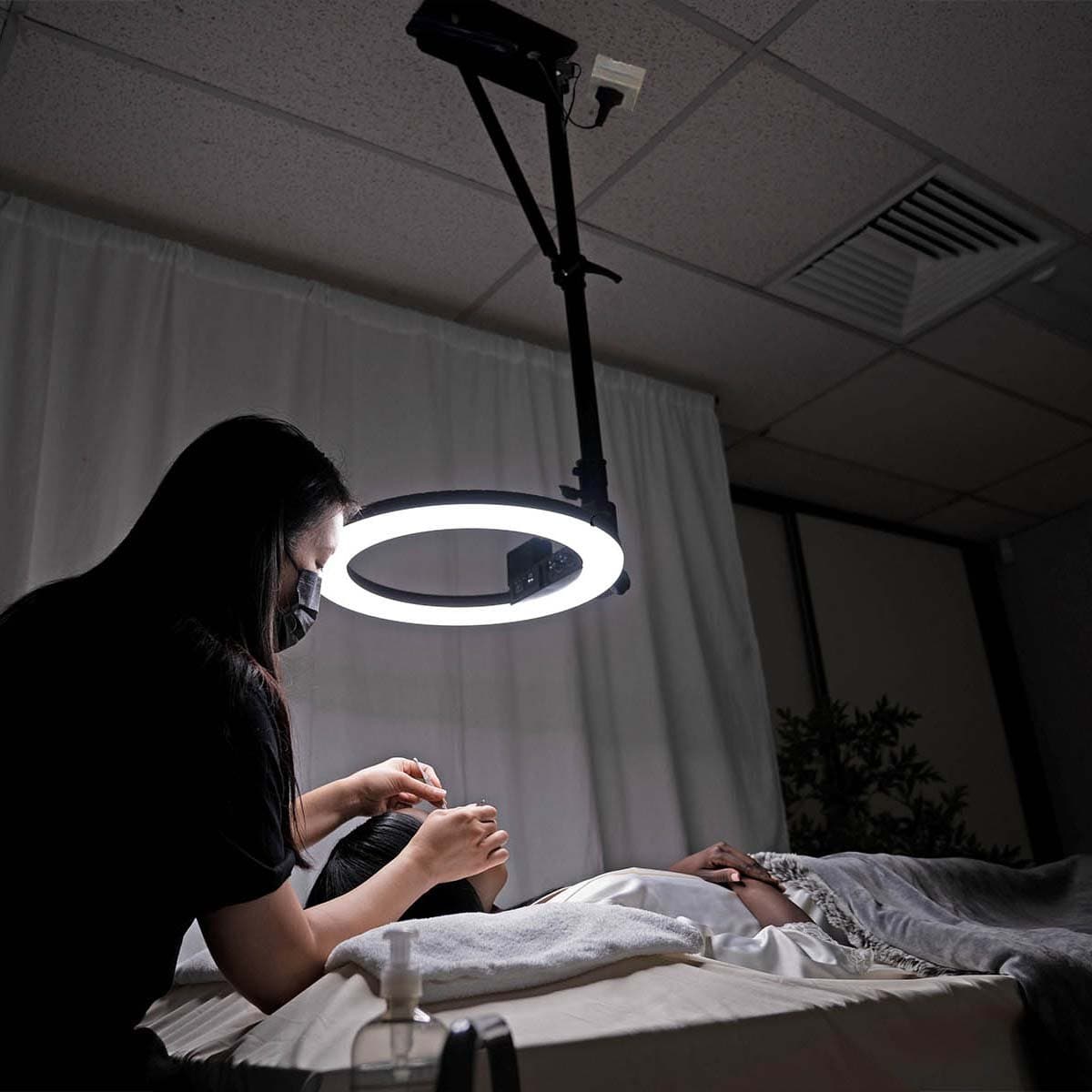 Ceiling Wall Mount Boom Arm for Ring Light & Photography Lighting - LumiBoom (No Ring Light)