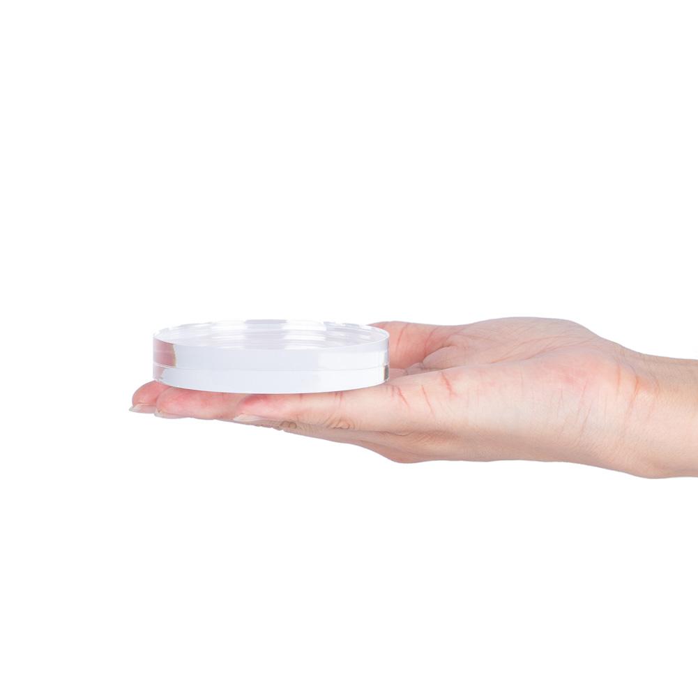 Circle Transparent Acrylic Styling Prop Block 3.1"/8cm For Photography and Flat Lays