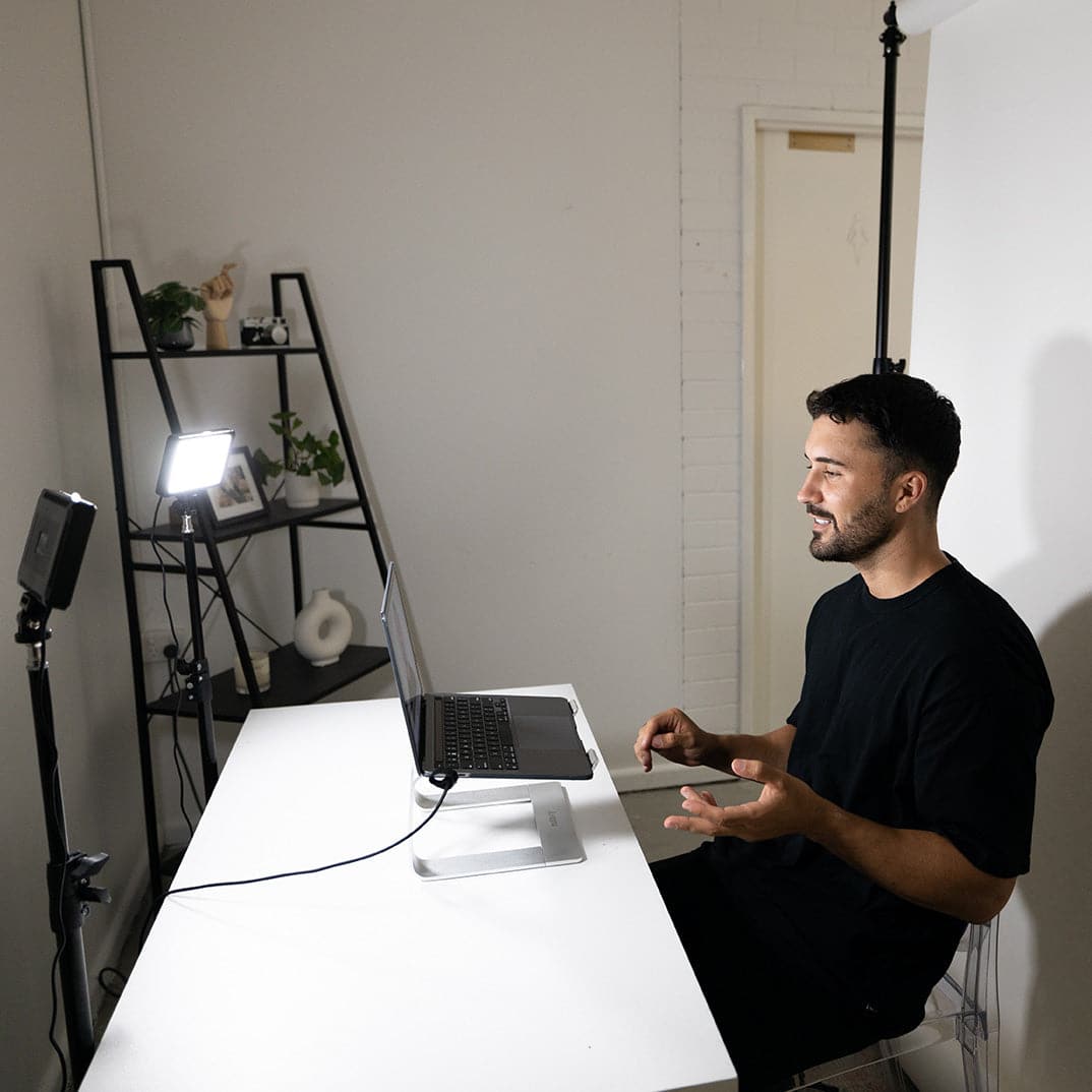 5.5" LED Photography Video Youtube Zoom Lighting Kit with Floor Stands - Crystal Air