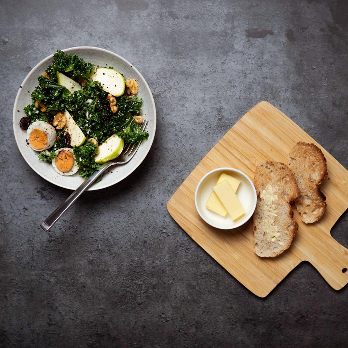 Flat Lay Instagram Backdrop - 'Darlinghurst' Dark Concrete (56cm x 87cm)