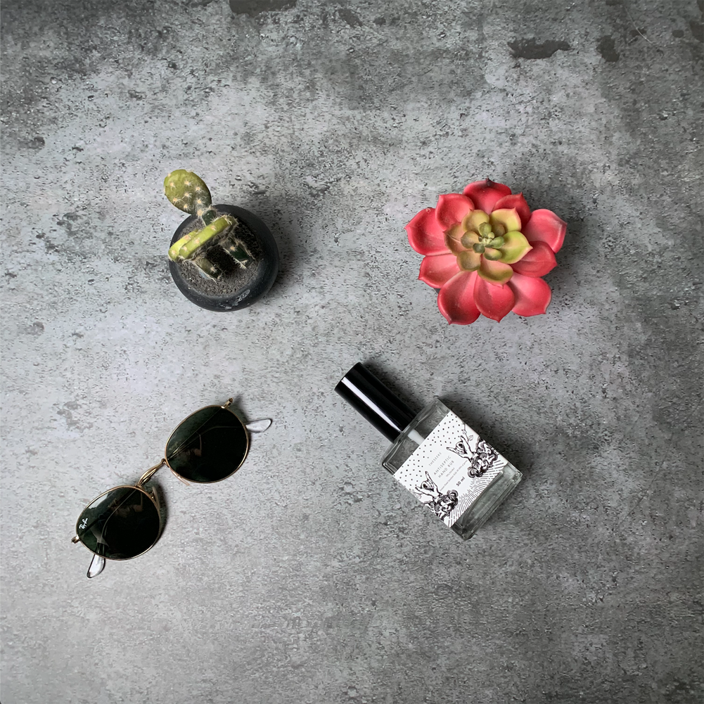 Flat Lay Instagram Backdrop - 'Darlinghurst' Dark Concrete (56cm x 87cm)