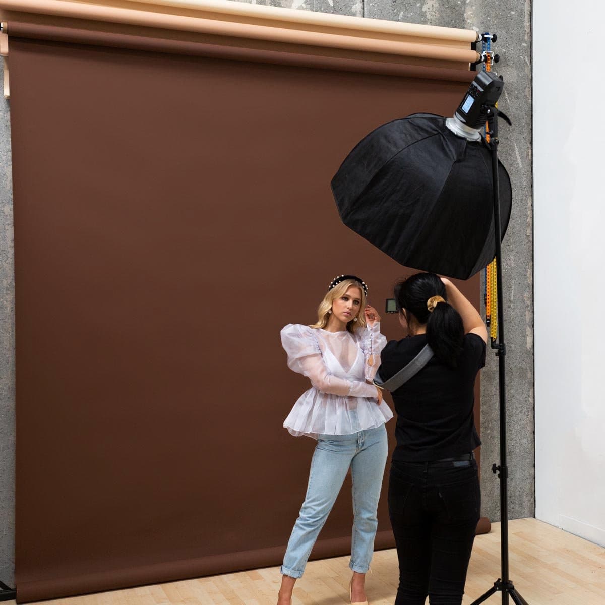 Paper Roll Photography Studio Backdrop Full Length (2.7 x 10M) - Espresso to Go Brown