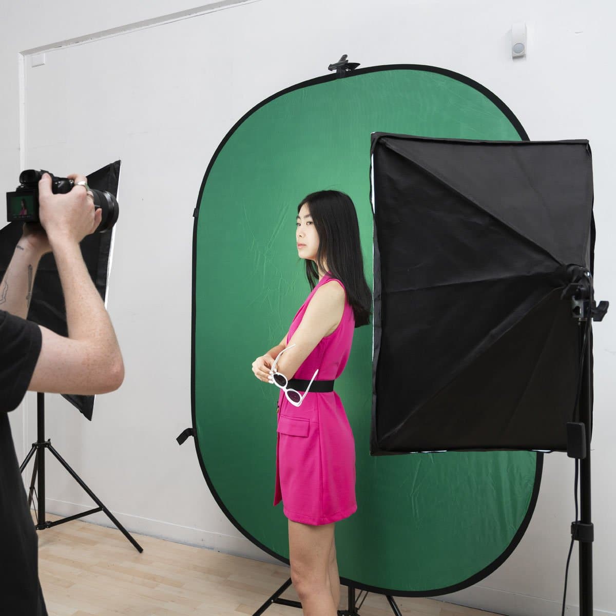 Digital Media Green Screen Kit With Pop Up Backdrop Double 'Illumina