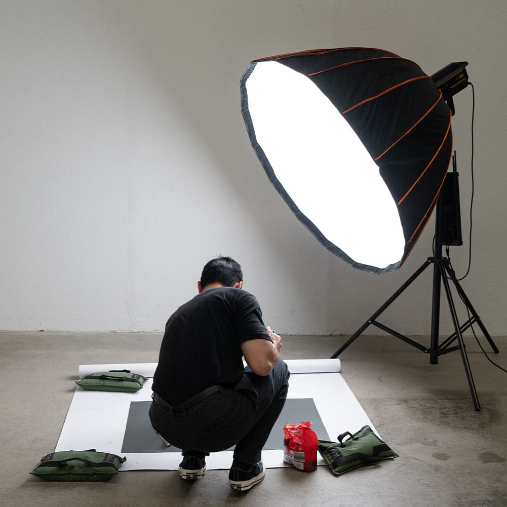 Flat Lay Instagram Backdrop - Duo 'Stormy Skies' (56cm x 87cm)