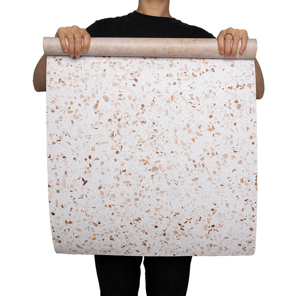 Flat Lay Instagram Backdrop - 'Waverton' Tan Terrazzo (56cm x 87cm)