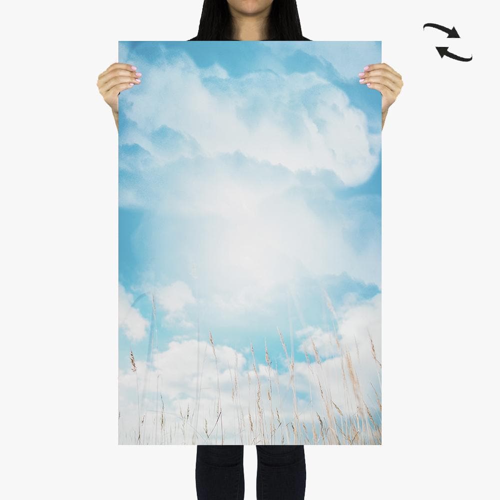 Flat Lay Instagram Backdrop - 'Hawkesbury' Cloudy Sky (56cm x 87cm)