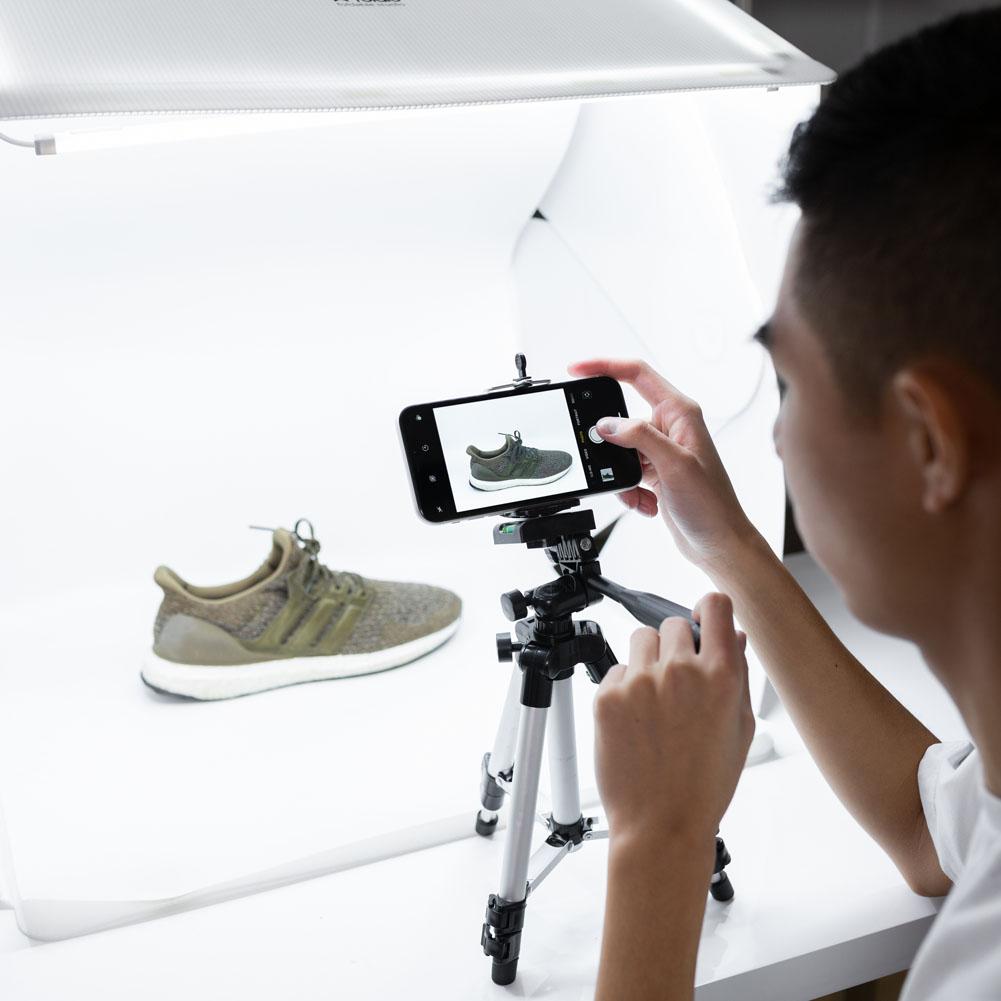 Foldio3 25" Product Photography Studio Tent Box (Includes LED Lights and 2 Backdrops)