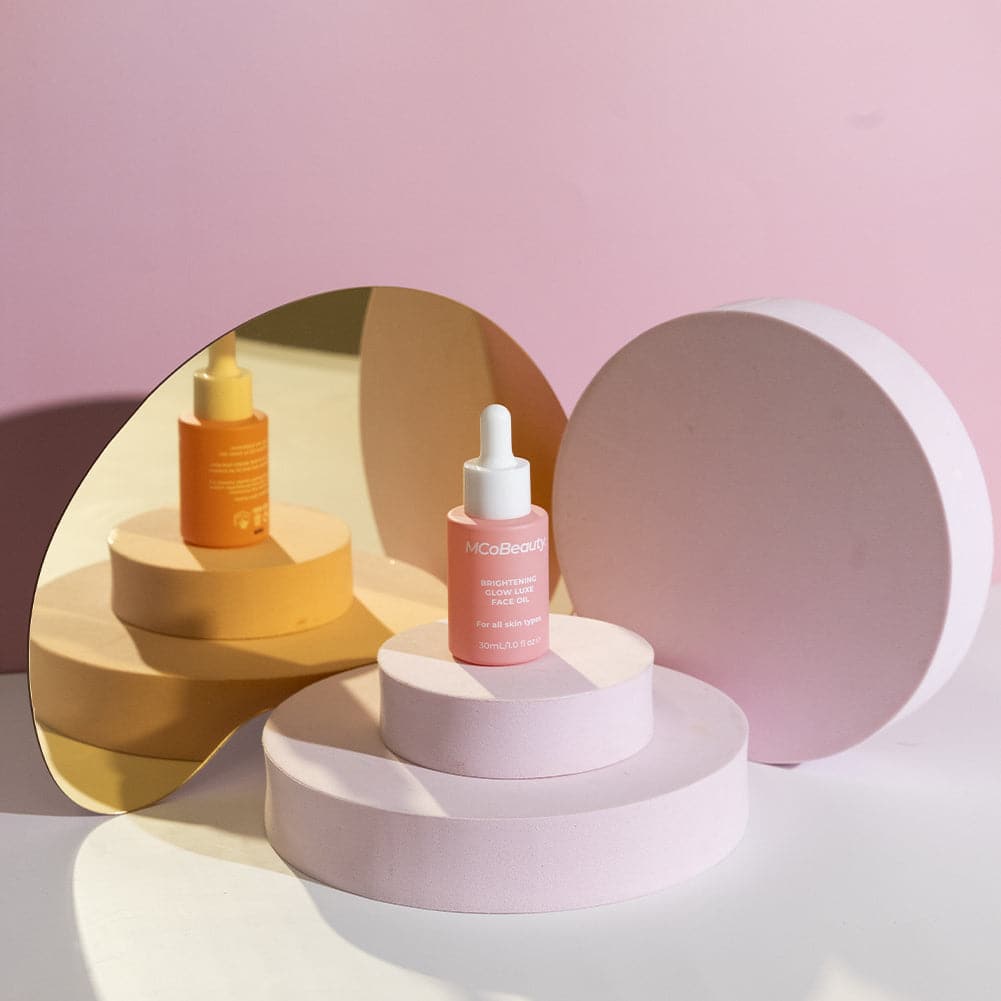 Geometric Acrylic Mirror Styling Props For Photography - Metallic Gold 5 Pack