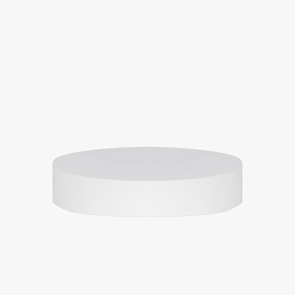 Geometric Foam Styling Props for Photography - Large Circle 18cm (Polar White)