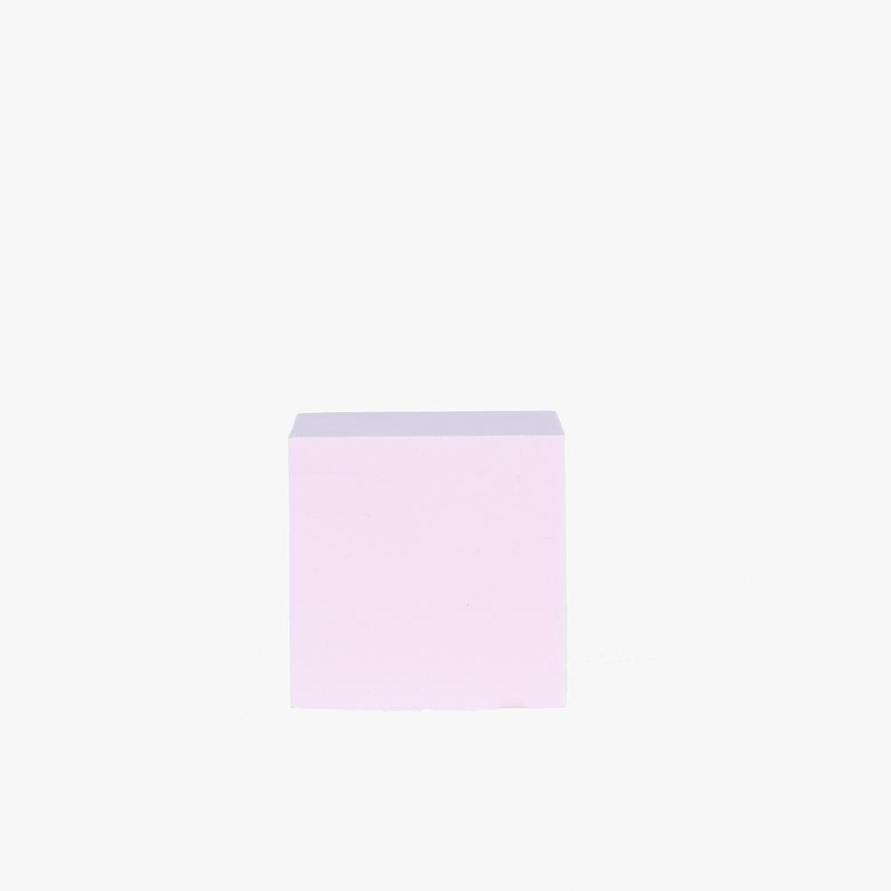 Geometric Foam Styling Props for Photography - Tall Square 10cm (Blush Pink)