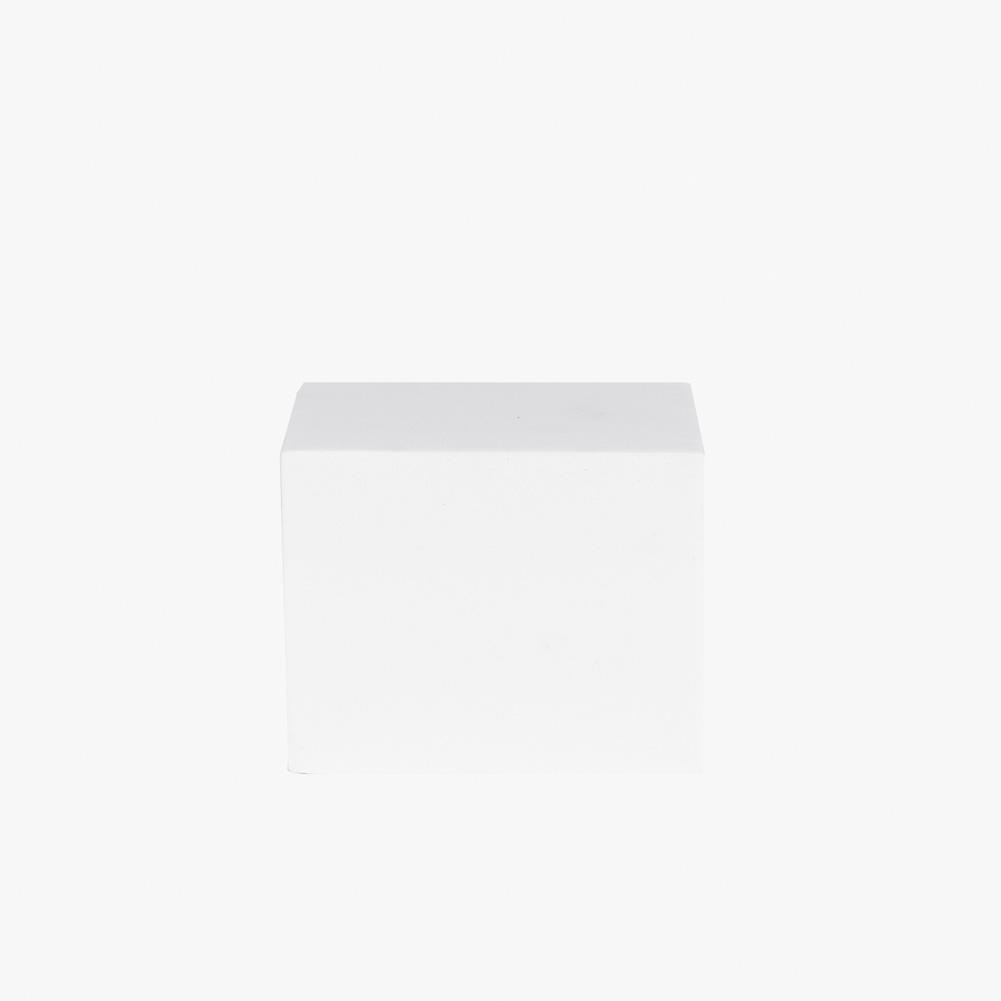 Geometric Foam Styling Props for Photography - Tall Square 10cm (Polar White)