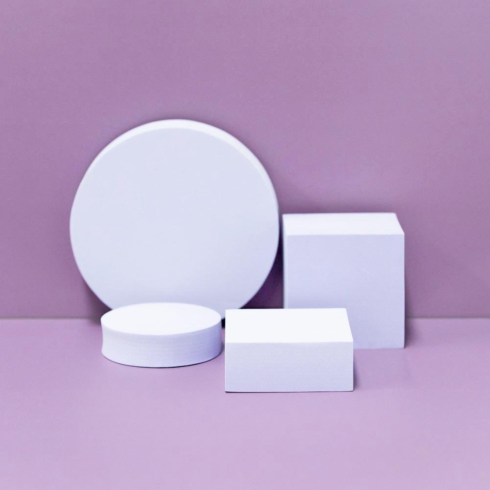 Geometric Foam Styling Props For Photography - Periwinkle Purple 4 Pac