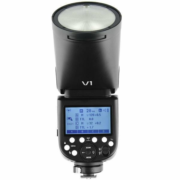 Godox V1-C Round Head Flash for Canon + AK-R1 Accessory Head Kit