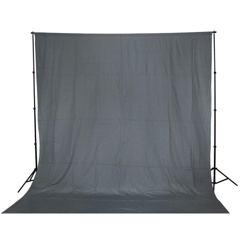 Solid Grey 3M x 3M Cotton Muslin Background