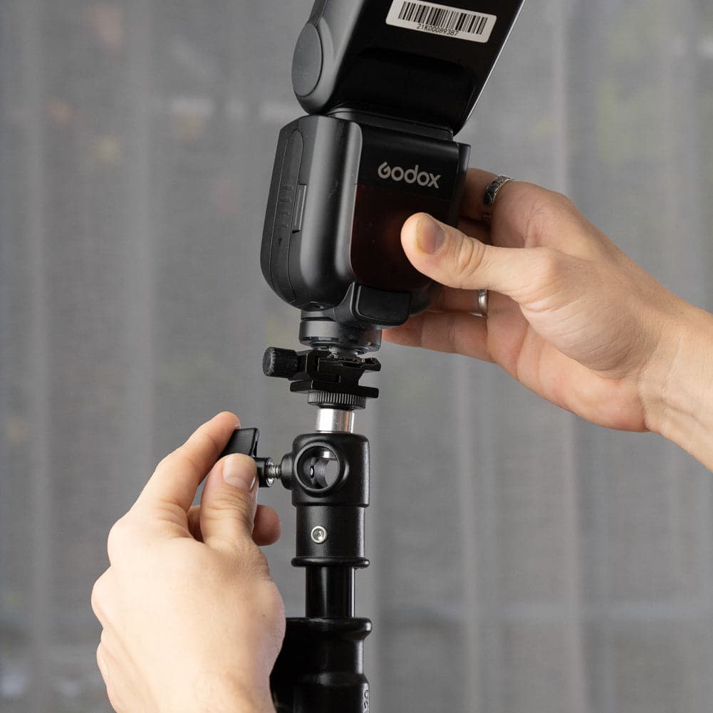 Flash Cold Shoe with 5/8" Spigot Adapter