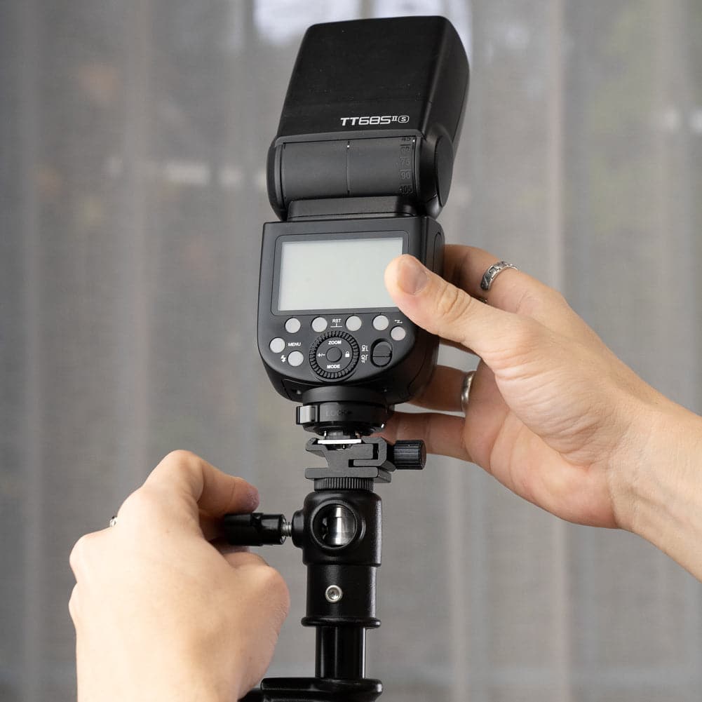 Flash Cold Shoe with 5/8" Spigot Adapter