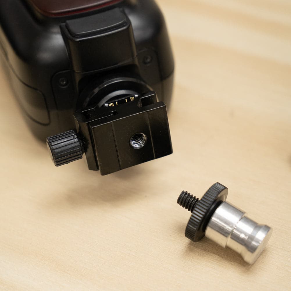 Flash Cold Shoe with 5/8" Spigot Adapter