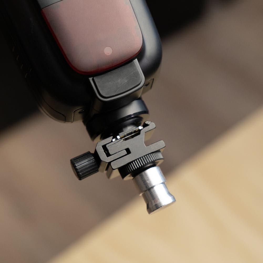 Flash Cold Shoe with 5/8" Spigot Adapter