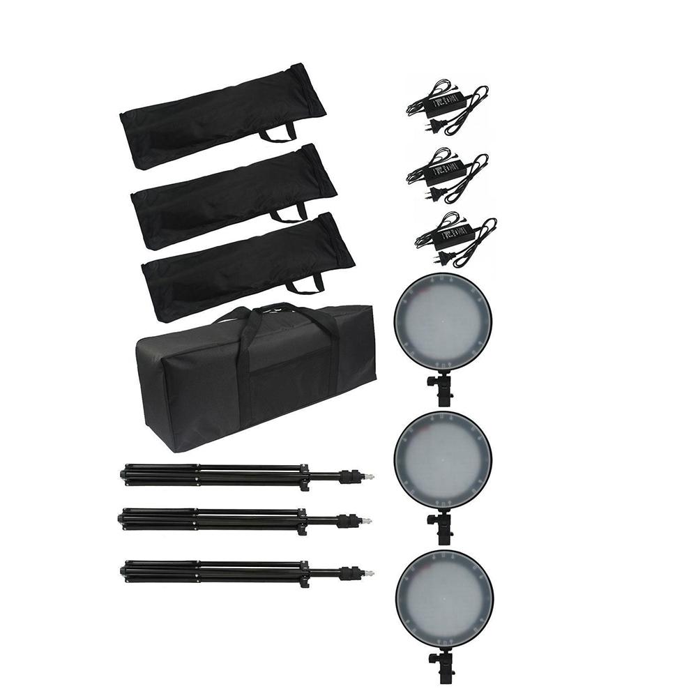 Triple 'Producer Pack' Double Rectangle Softbox Lighting Kit