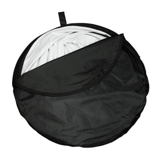 White / Black Collapsible Pop Up Backdrop with Stand & Peg Kit (1.5 x 2.1M)