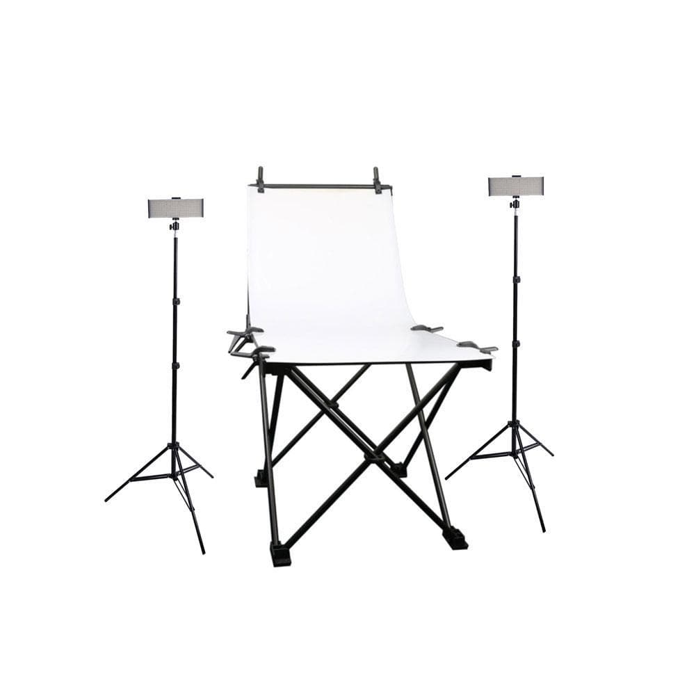 Pro 'Foodie' 60cm Studio Food Photography Table & Led Lighting Kit