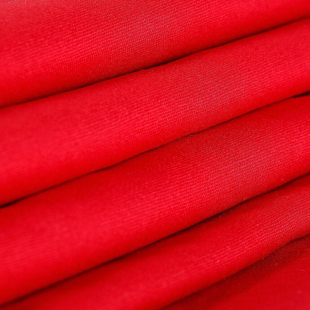 Solid Red 1.8 x 2.8M Cotton Muslin Backdrop