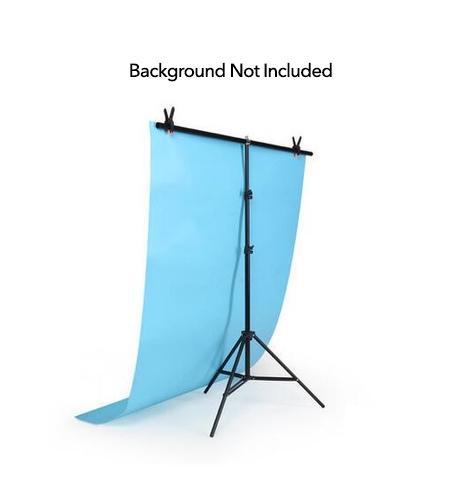T Backdrop Stand (2M x 2M) with Pegs for Flat Lay and Small Backdrops - 3kg Load
