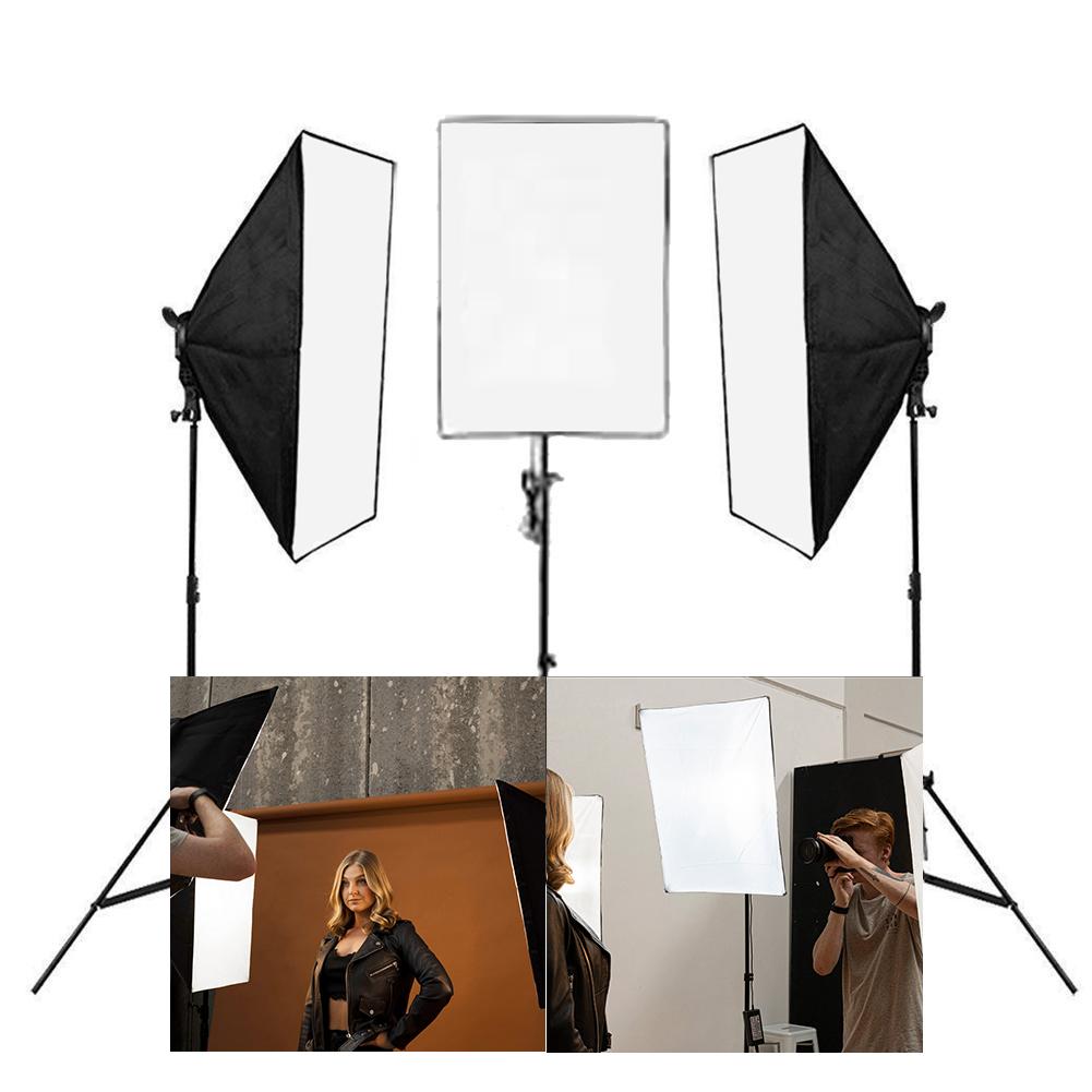 Triple 'Producer Pack' Double Rectangle Softbox Lighting Kit