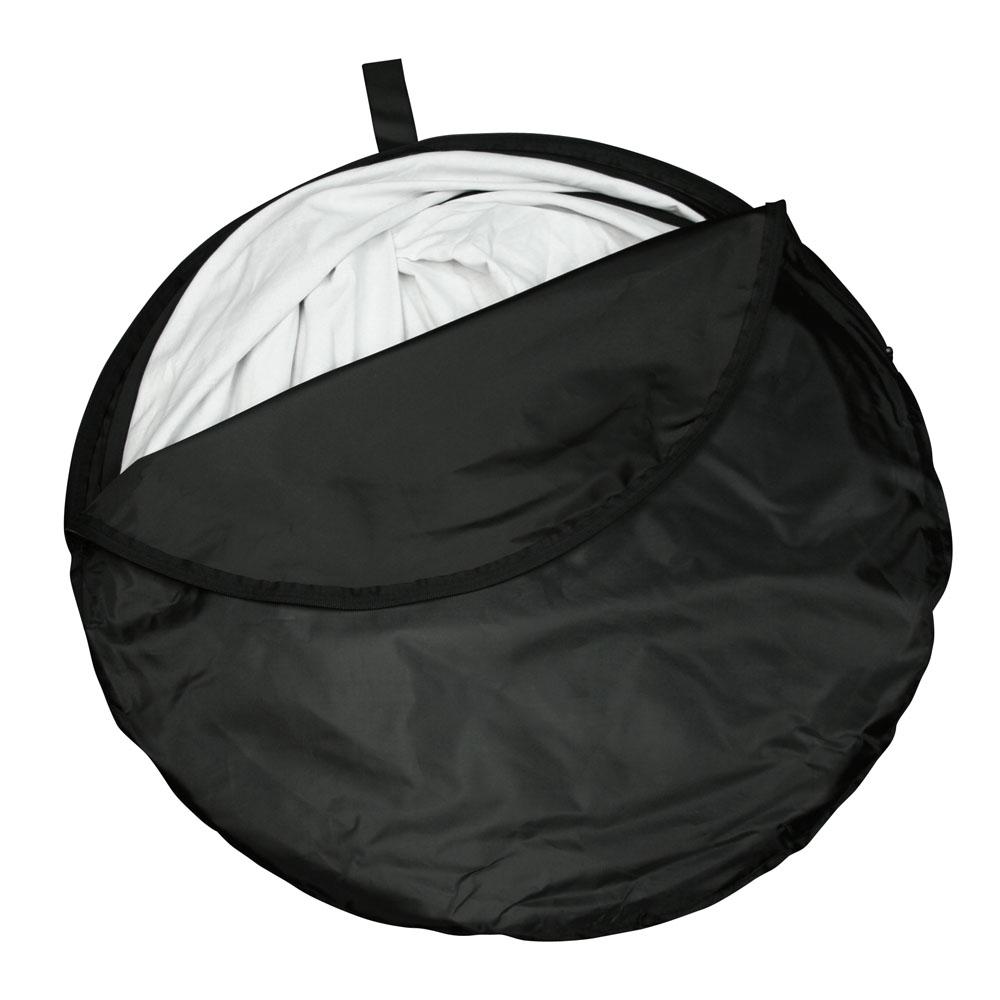 White / Black Double Sided Collapsible Pop Up Backdrop (1.5 x 2.1M)