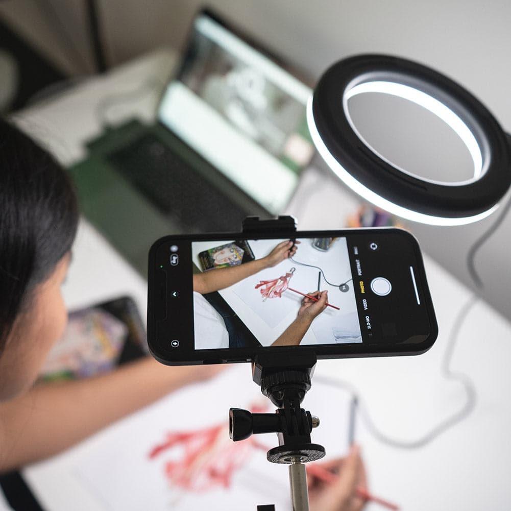 6" Ring Light with Smartphone Holder Tabletop Lighting Kit - 'Inner Artist Plus II'