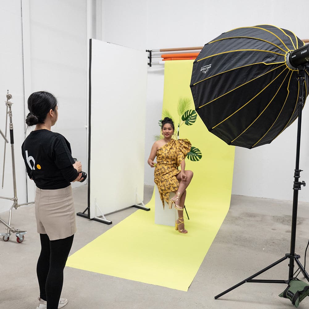 Lemon Lime Splice Green Paper Roll Photography Studio Backdrop Half Length (1.36 x 10M)