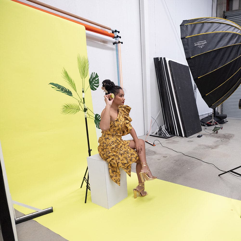 Lemon Lime Splice Green Paper Roll Photography Studio Backdrop Half Length (1.36 x 10M)