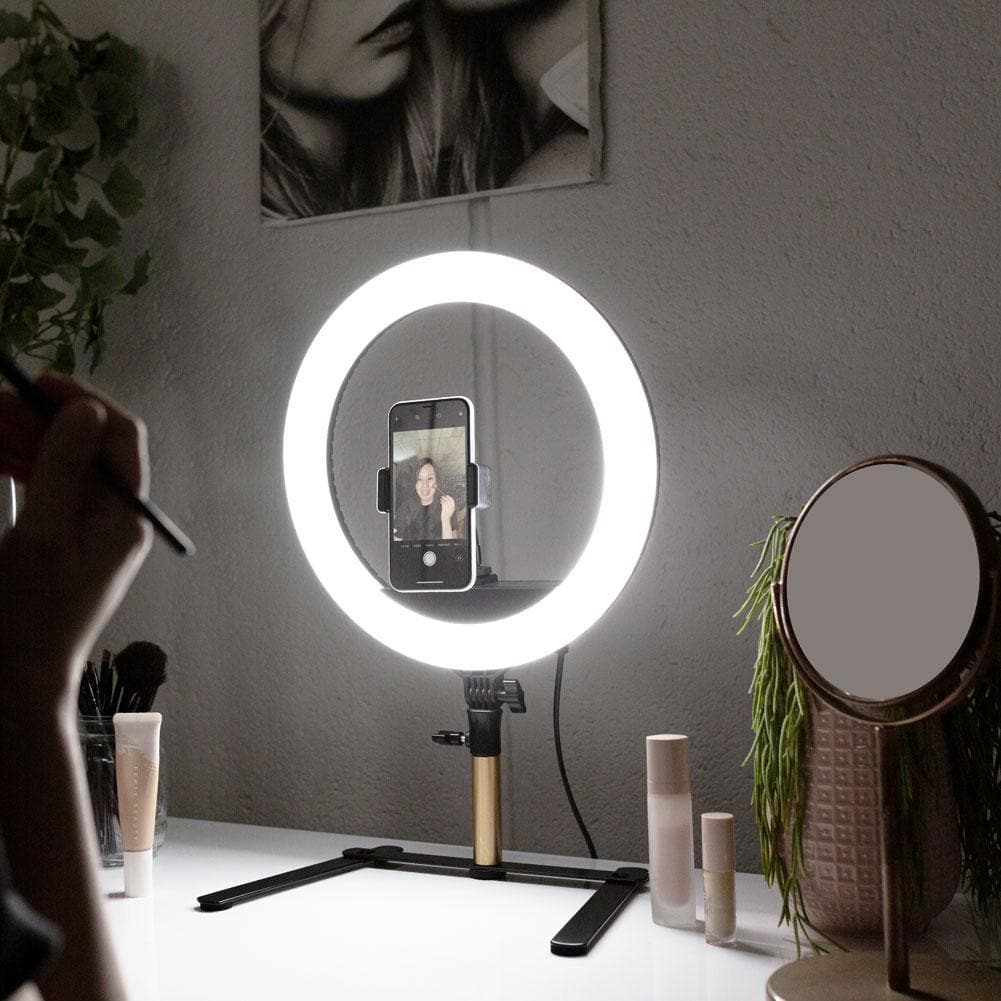 Desk Tabletop Stand with 5/8" Spigot for LED/ Ring Lighting