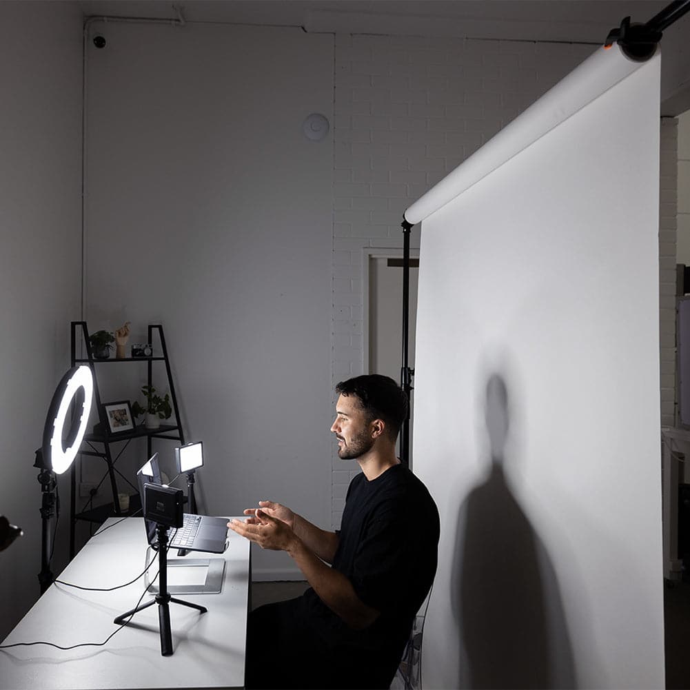 Youtube Vlogger Ring Light Mini Pearl III & 5.5" LED Crystal Air Duo Lighting Kit
