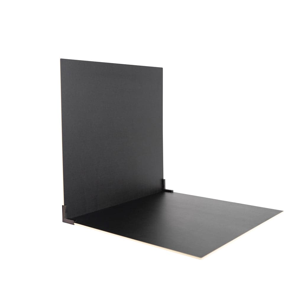 ProBoards Flat Lay Photography Rigid Black & Off White Backdrop - Minimalistic (60cm x 60cm)