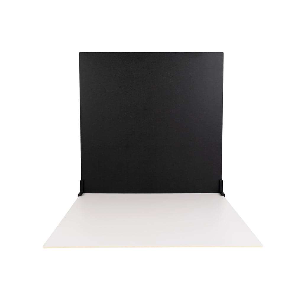ProBoards Flat Lay Photography Rigid Black & Off White Backdrop - Minimalistic (60cm x 60cm)