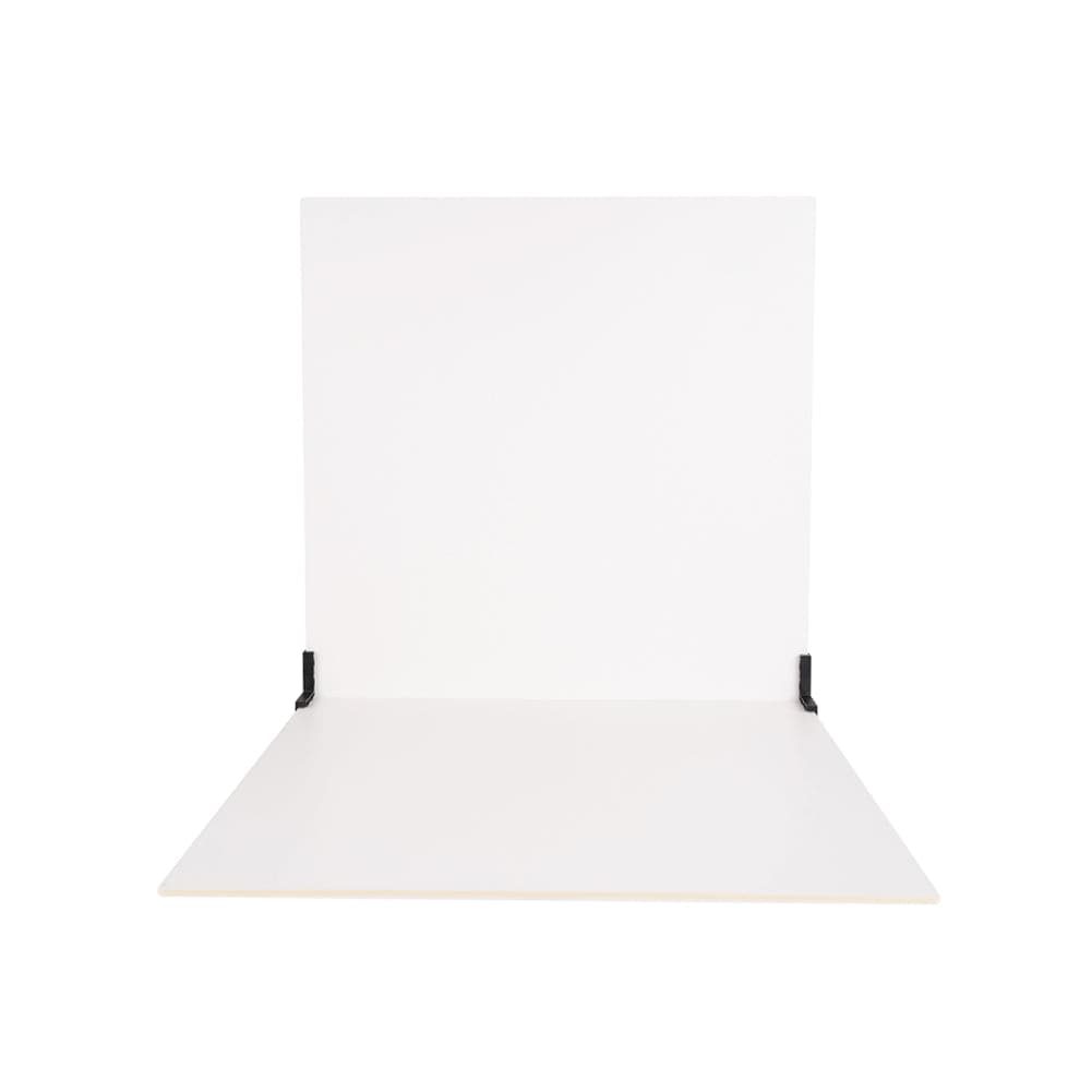 ProBoards Flat Lay Photography Rigid Black & Off White Backdrop - Minimalistic (60cm x 60cm)