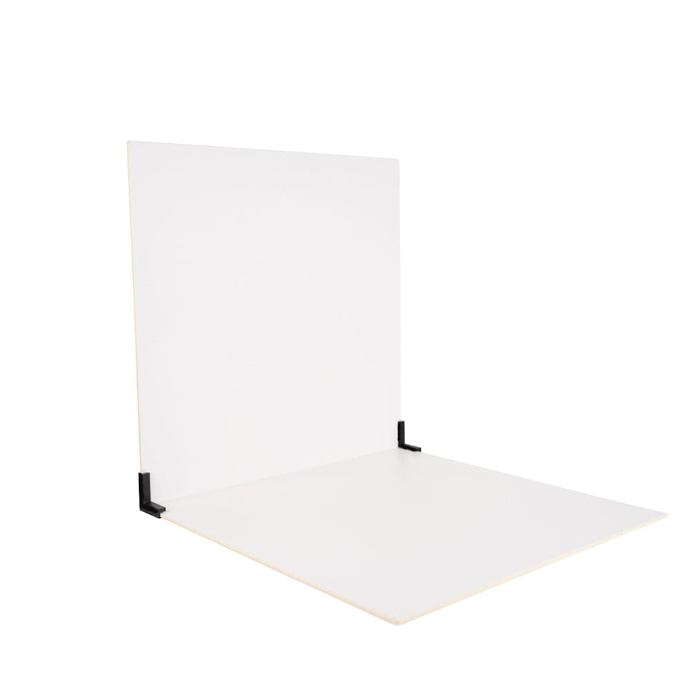 ProBoards Flat Lay Photography Rigid Black & Off White Backdrop - Minimalistic (60cm x 60cm)