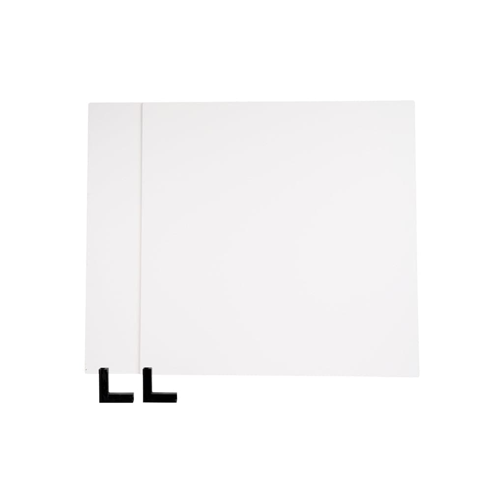 ProBoards Flat Lay Photography Rigid Black & Off White Backdrop - Minimalistic (60cm x 60cm)