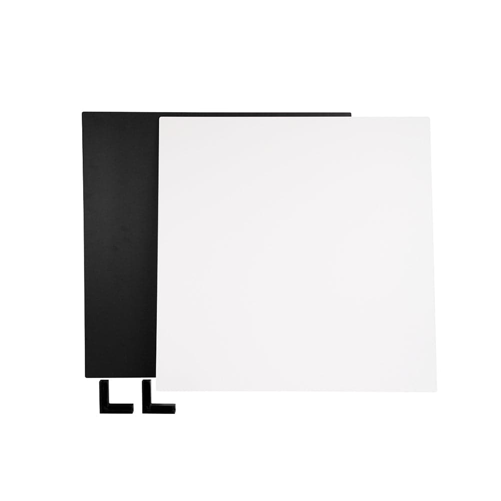 ProBoards Flat Lay Photography Rigid Black & Off White Backdrop - Minimalistic (60cm x 60cm)