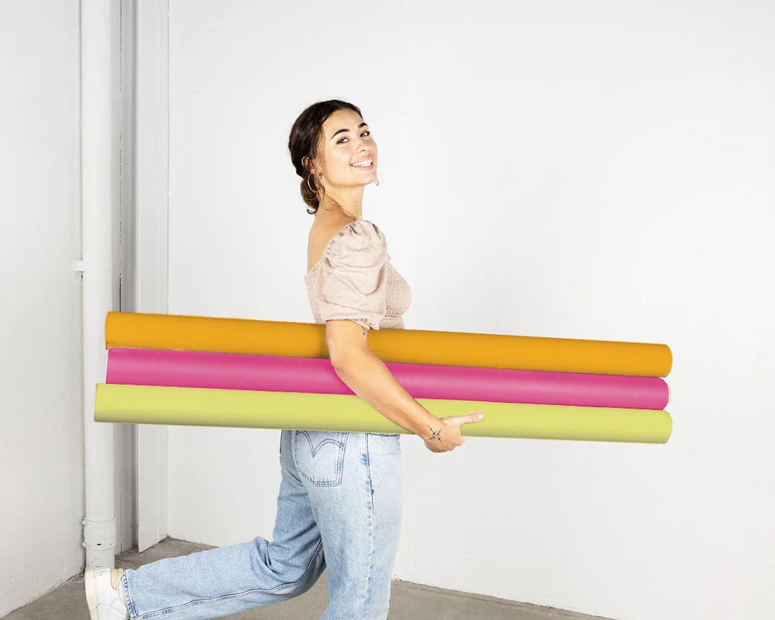 'Neon Brights' Collection Half Length Photography Studio Paper Backdrop Set (1.36 x 10M)