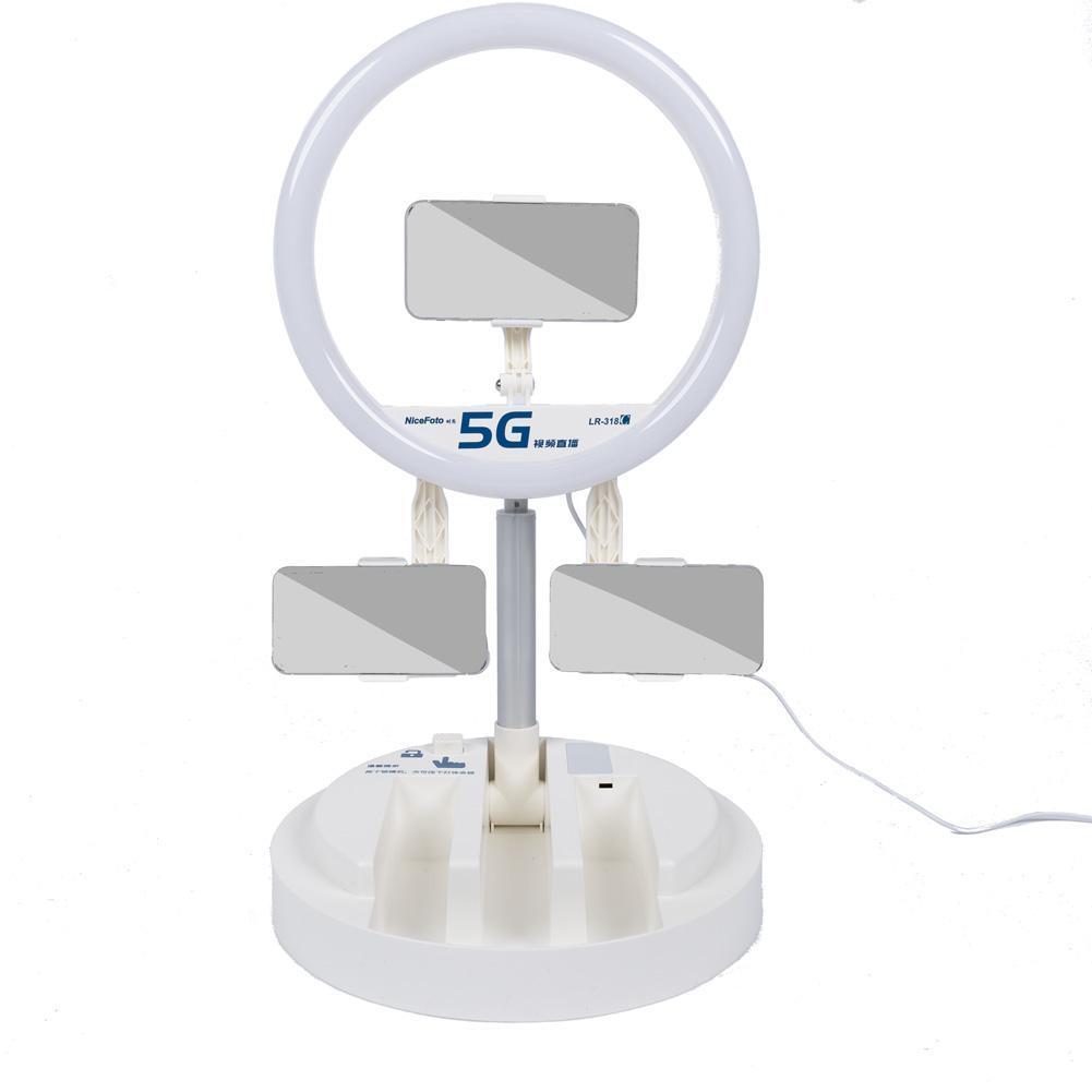 NiceFoto Foldable LED 12" Ring Light (3200K/5600K/6500K) (DEMO STOCK)