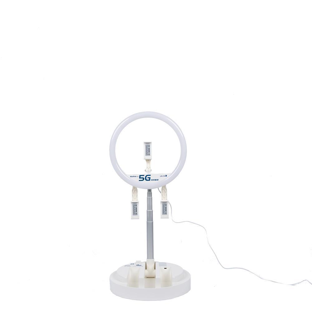 NiceFoto Foldable LED 12" Ring Light (3200K/5600K/6500K) (DEMO STOCK)
