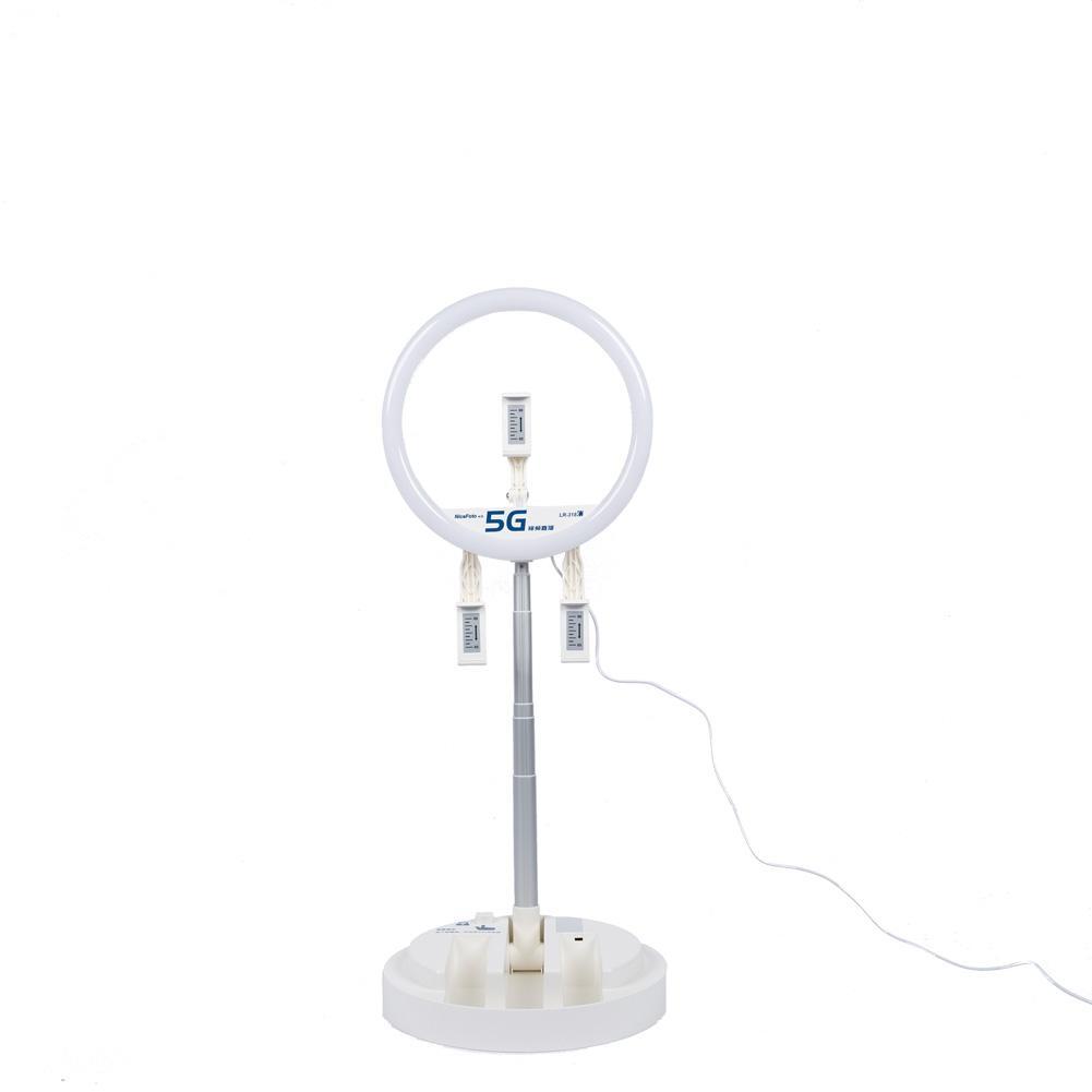 NiceFoto Foldable LED 12" Ring Light (3200K/5600K/6500K) (DEMO STOCK)