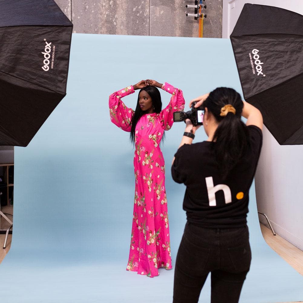 Paper Roll Photography Studio Backdrop Full Length (2.7 x 10M) - Sky's the Limit Blue