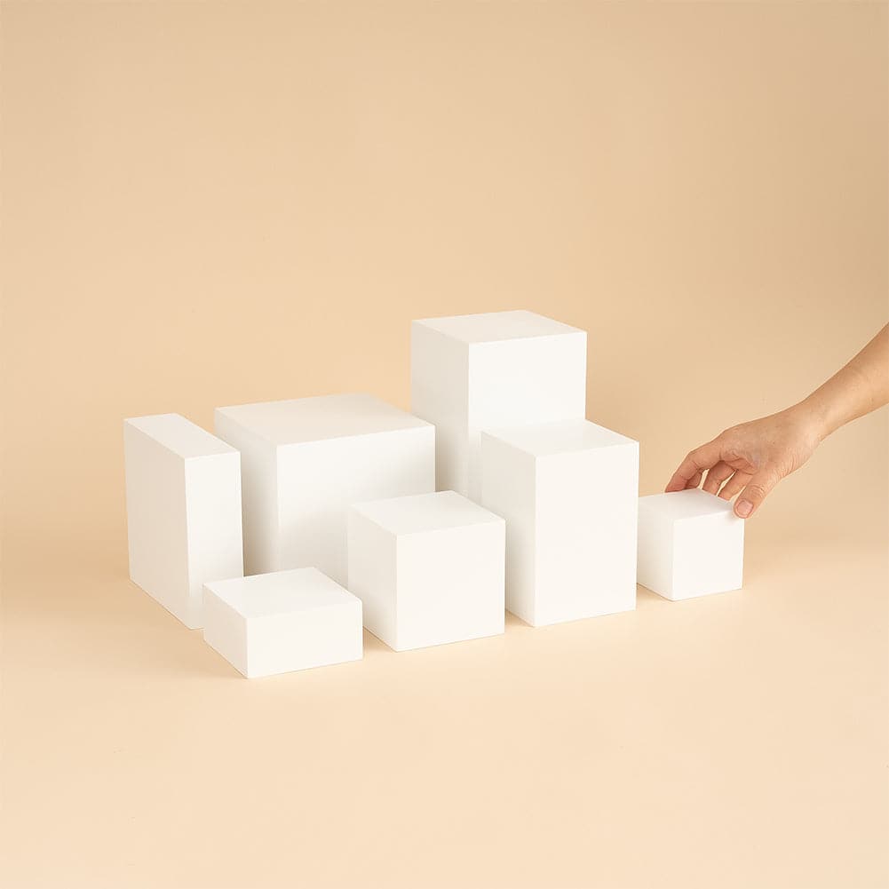 Spectrum White PRO.PROPS Styling Photography Prop - Cube & Block Mega Bundle