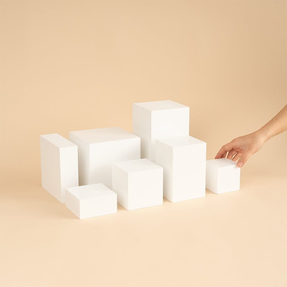 Spectrum White PRO.PROPS Styling Photography Prop - Cube & Block Mega Bundle (DEMO STOCK)