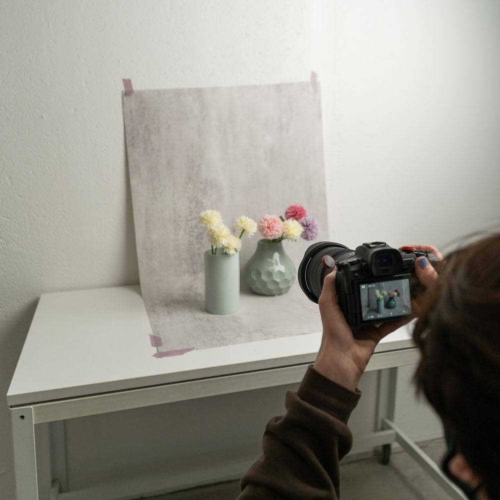 Premium Waterproof Flat Lay Backdrop - 'Potts Point' Light Concrete (62cm x 100cm)